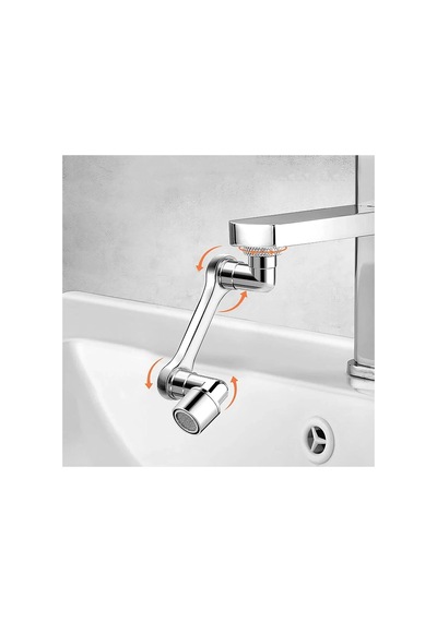 1080 Derece Dönebilen Evrensel 2 Modlu Robotik Kol Mutfak Banyo Musluk Başlığı