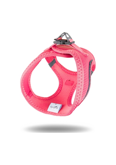 Air-Mesh Küçük ve Orta Irk Kedi Köpek Göğüs Tasması - Yumuşak, Nefes Alabilir, Dayanıklı NEON PEMBE M