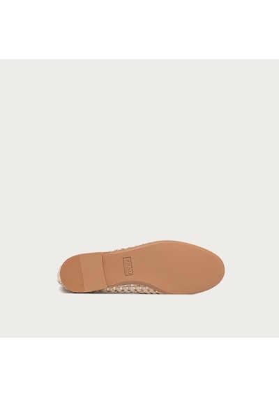 Shınefancy Klasik Ayakkabı Kadın 95k6 Frau Woven Lamınated Leather Loafers Wıth Tassels Çok Renkli