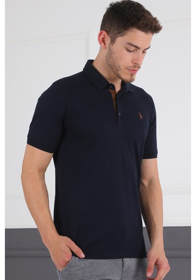 T8581 Dewberry Erkek T-shırt-lacivert Lacivert