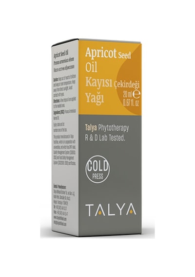 Talya Soğuk Sıkım %100 Saf ve Doğal  Kayısı Çekirdeği Yağı 20 ML