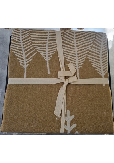 Müslin Pmuklu Çift Taraflı Kullanım 220 X 240cm Çift Kişilik Pike Camel