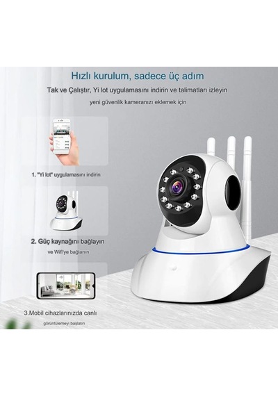 Yapay Zekalı Hareket Takip Sensörlü Sesli Canlı İzlenebilen Bebek