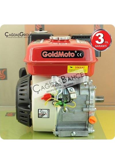 Goldmoto Gm200F25 Benzinli Motor 6.5 Hp Krank Mili Frezeli 25Mm