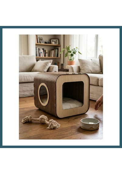 Bezos Özel Tasarım Fusion Mdf Kedi Evi Ob
