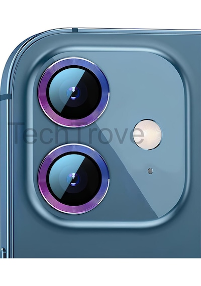 Apple İphone 12 Kamera Lens Koruyucu Parmak İzi Bırakmayan A+ Kalite Bej