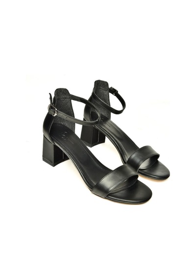 Fox Shoes U578451009 Siyah Kalın Topuklu Kadın Ayakkabı Siyah