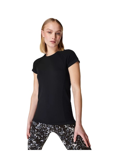 Sweaty Betty Athlete Seamless Workout T-shirt Blk SIYAH Siyah