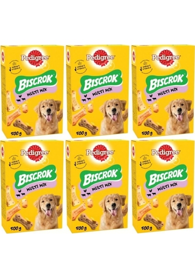 Pedigree Biscrok Original Köpek Ödül Bisküvisi 6 x 500 G