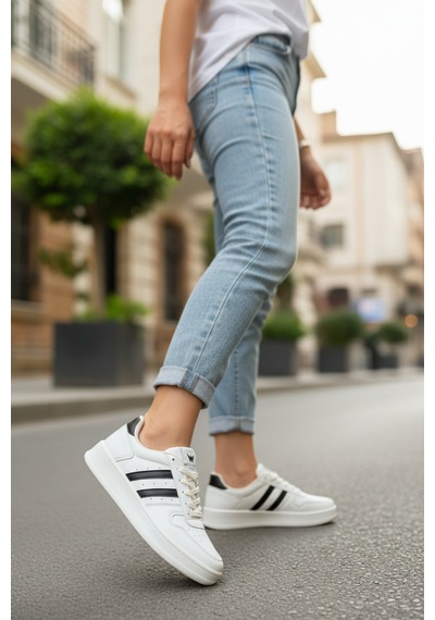 Pro Hayper Srh 174217 Kadın Sneaker Beyaz Siyah