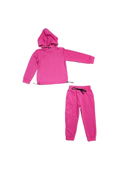 Mnk Baby & Kids Kapşonlu Beli Lastik Detaylı Kız Çocuk Günlük Eşofman Takımı 2 İplik Mnk0665 Fuşya Mnk Baby & Kids Kapşonlu Beli Lastik Detaylı Kız Çocuk Günlük Eşofman Takımı 2 İplik Mnk0665 Fuşya