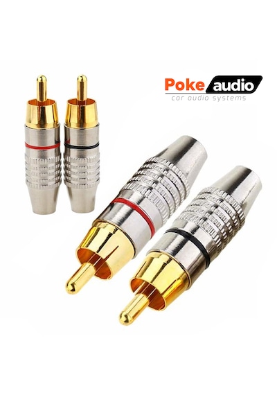 Erkek Rca Tos Fiş Metal Gold 2 Adet Pk-6782 Male-male