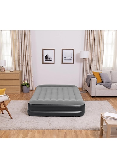Altınkaya Ticaret Çift Kişilik Şişme Yatak + Pompa 67403 Gri - Siyah