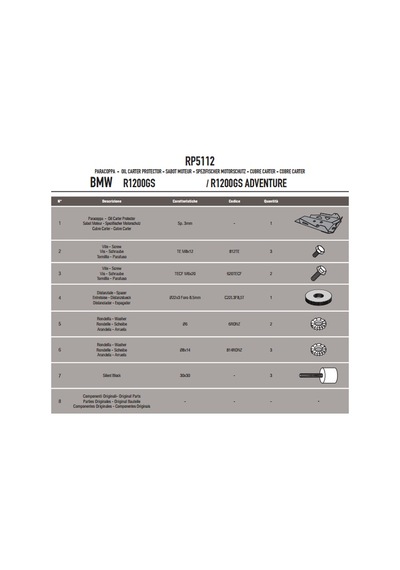 Givi Rp5112 Bmw R1200Gs-R1200Gs Adventure 13-18 -R1200R/Rs 15-1