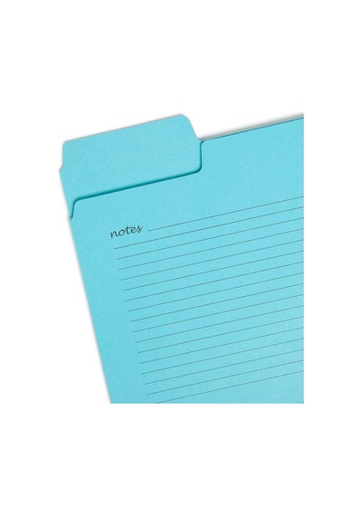 Smead Supertab Notes Folder, Büyük Boy 1/3 Kesim Tableti, Harf Boyutu, Çeşitli Renkler, Paket Başına 12 11650 Genel