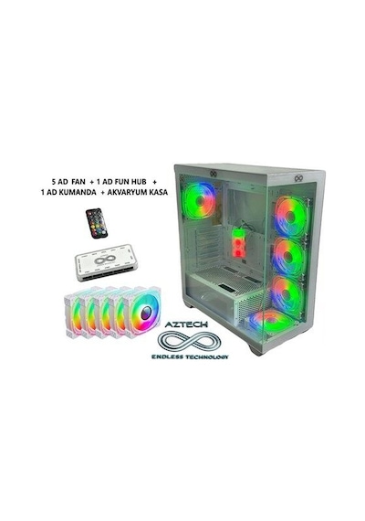 Aztech Azt101 W Gaming Mid-tower Pc Kasası Beyaz