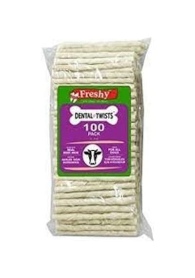 Freshy Dental Twists Beyaz Burgu Çubuk 100'lü 600 G