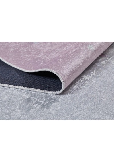 Bespoky Kareli Modern Halısı Dijital Baskı Kaymaz Pembe - Pudra Pembe - Hlnc032