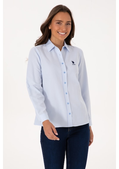 U.s. Polo Assn. Kadın Açık Mavi Gömlek Basic 50307990-vr003 Acık Mavı