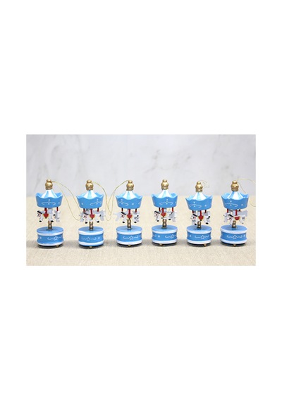 10 Adet Ahşap Dekoratif Atlı Karınca Figür Dekor Masaüstü Süs Carousel Horse Mini 8 X 3 Cm 1