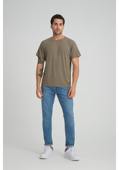 Alexander Gardi Alexandergardı Fitilli Bisiklet Yaka Regular Fit T-shirt E24-083 00 001