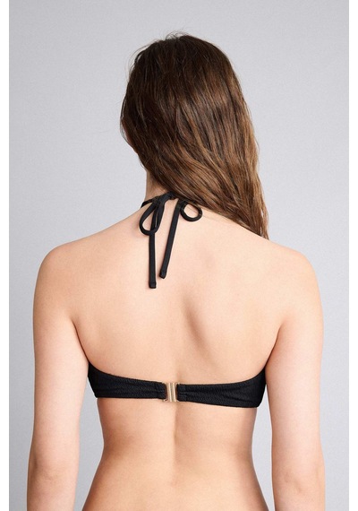 Defacto Regular Fıt Krinkıl Kumaş Bikini Üstü G3771ax26smbk81 Siyah-bk81