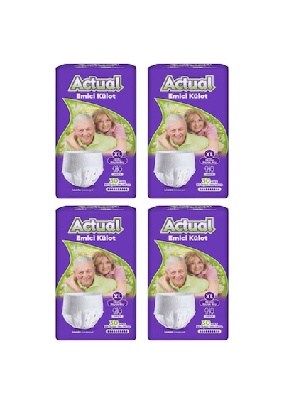 Actual Emici Külot Xlarge 30'lu 4 Adet XL