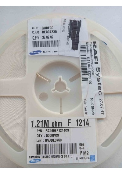 Rc1608f1214cs 1.21m 603 Samsung Uyumlu Direnç 1000 Adet