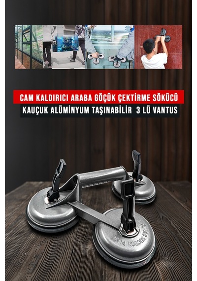 Premium Yüksek Kalite Cam Fayans Kaldırma Metal Alüminyum 3lü 2li Setcam Fayans Taşıma Vantuz