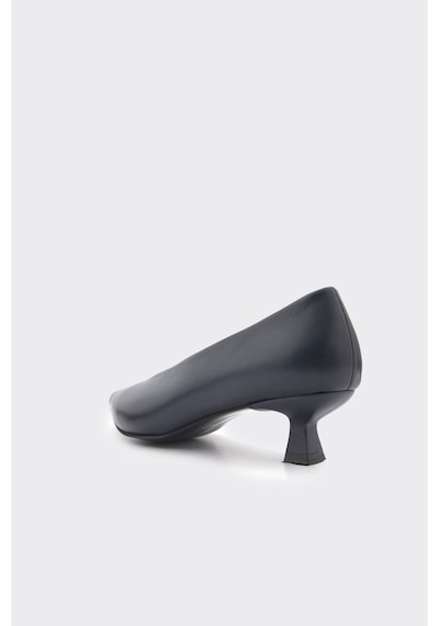 Derinet Hakiki Deri Kısa Topuklu Kadın Stiletto Laci Laci