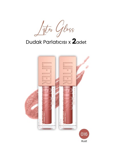 Maybelline New York Lifter Gloss Dudak Parlatıcısı 016 Rust 2 Adet