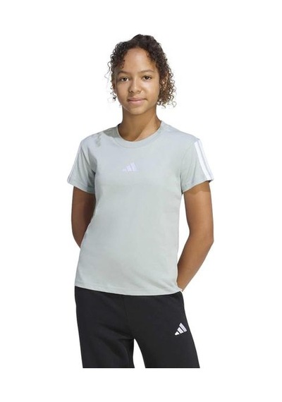 Adidas Essentials Çocuk Yeşil Yuvarlak Yaka Tişört Yeşil