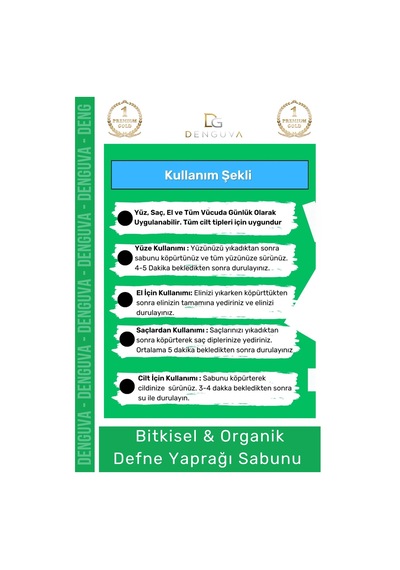 Özel Üretim %100 Doğal Defne Yaprağı Sabunu Organik Zeytinyağlı Defne Yapraklı Saç El Cilt Sabun