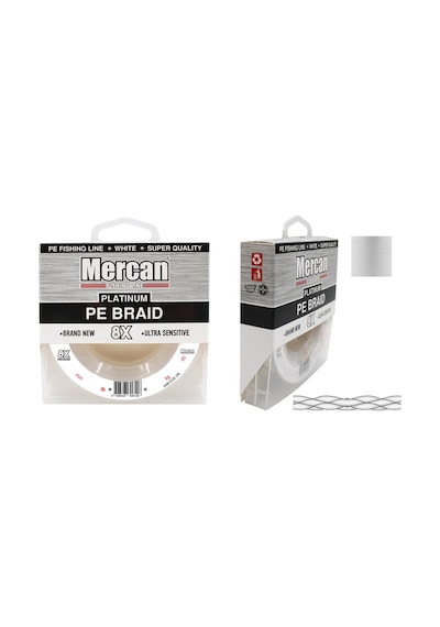 Mercan Platinum Pe 8X Örgü Ip 150 M Beyaz Makara Misina