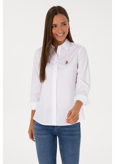 U.s. Polo Assn. Kadın Beyaz Gömlek Basic 50308038-vr013 Beyaz