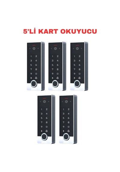 Sr-260 Em Wifi Tuya Video İnterkomlu Parmak İzi Şifreli Proximity Kart Okuyucu 125 Khz 5 Adet