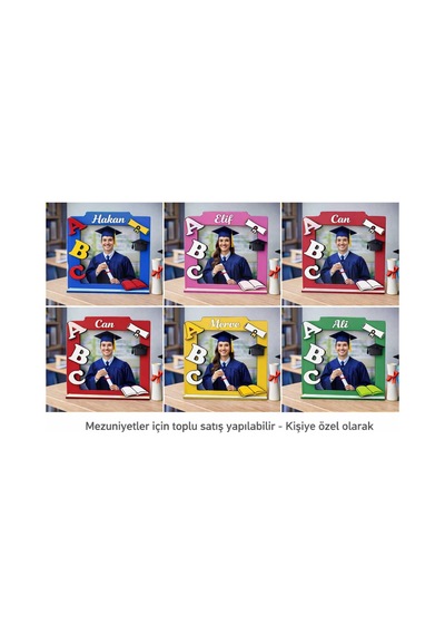 Resim Çerçevesi Kişiye Özel Mezuniyet İçin Çok Şık Hediye İsteğe Bağlı Renk