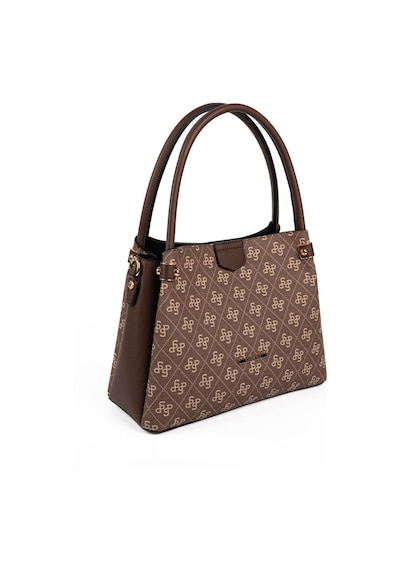 Silver Polo Sp1254 Kadın El Çantası Monogram Kahve-kahve