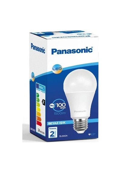 PANASONİC E27 LED LAMBA 14W 1500lm 6500K 10 ADET