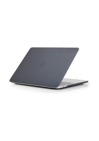 Arabulalaca Apple Uyumlu MacBook Air 13" A1932 Hardcase Kılıf Parlak Siyah