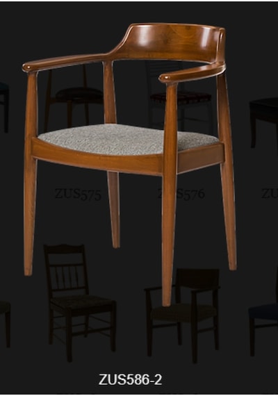 Bengimobilya Zus586 Tam Eğik Kolçak Sağlam Sandalye Kayın Torna Retro Iskelet