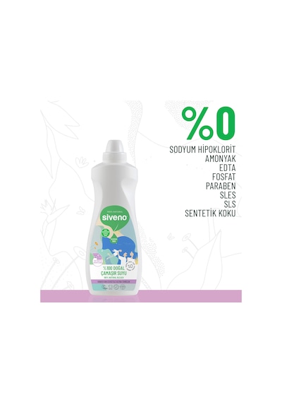 Siveno %100 Doğal Çamaşır Suyu Bitkisel Lavanta Çay Ağacı Tüm Yüzey ve Kumaşlarda 700 ML