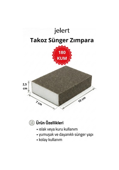Tekli Takoz Sünger Zımpara 180 Kum - Esnek Ahşap, Metal Ve Temizlik Zımparası, Esnek Zımpara, Ahşap Zımparası, Temizleme Süngeri, Islak Kuru Zımpara, Hobi Zımparası Tekli Takoz Sünger Zımpara 180 Kum - Esnek Ahşap, Metal Ve Temizlik Zımparası, Esnek Zımpara, Ahşap Zımparası, Temizleme Süngeri, Islak Kuru Zımpara, Hobi Zımparası