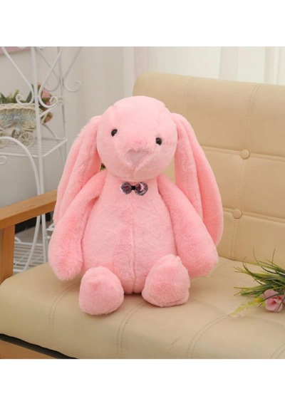Uyku Arkadaşım Papyonlu Uzun Kulak 65 Cm Peluş Tavşan Ve Eğitici Eğlenceli Etkinlik Seti 001