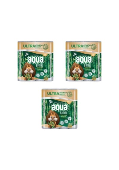 - Tuvalet Kağıdı 3katlı Bambu 40lı - 3 Paket