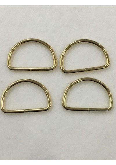 Karantuhafiye Çanta Halkası D Demir 3,5 Cm 4 Lü Set Gold Gold Çok Renkli