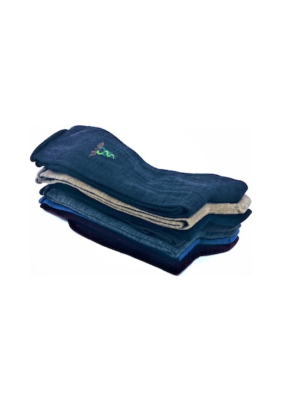 Socks Master 7 'Li 7 Renk şk Lastiği Minimalize Edilmiş Erkek Çorap Çok Renkli