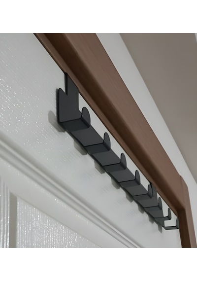 Hvngroup Metal Amerikan Kapı Arkası Askılık Organizer Askılık Siyah