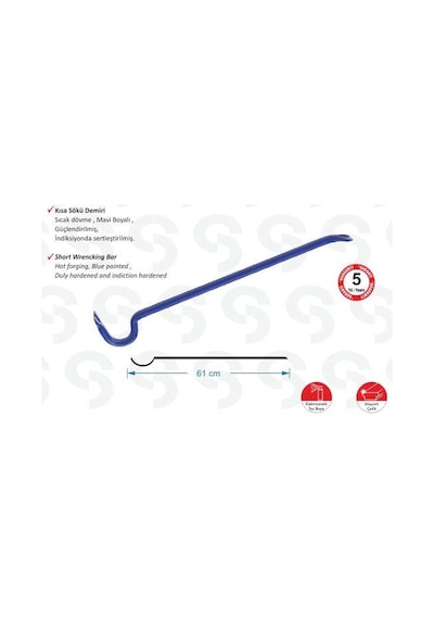 S.d. Sk 6000 Kısa Sökü Demiri - 1200 Gr, 61cm - Popvitrin