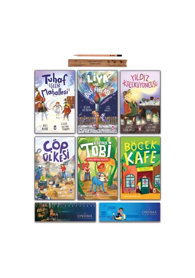Timaş Çocuk 2. 3. Sınıf Hikaye Seti - Karınca Tobi Çöp Ülkesi Liya Tuhaf İşler Mahallesi Böcek Kafe Set 6 Kitap